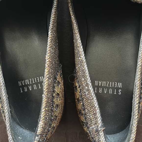 Women’s Stuart Weitzman Metallic Loafers, Slightly Used, Size 6 M - Picture 5 of 5